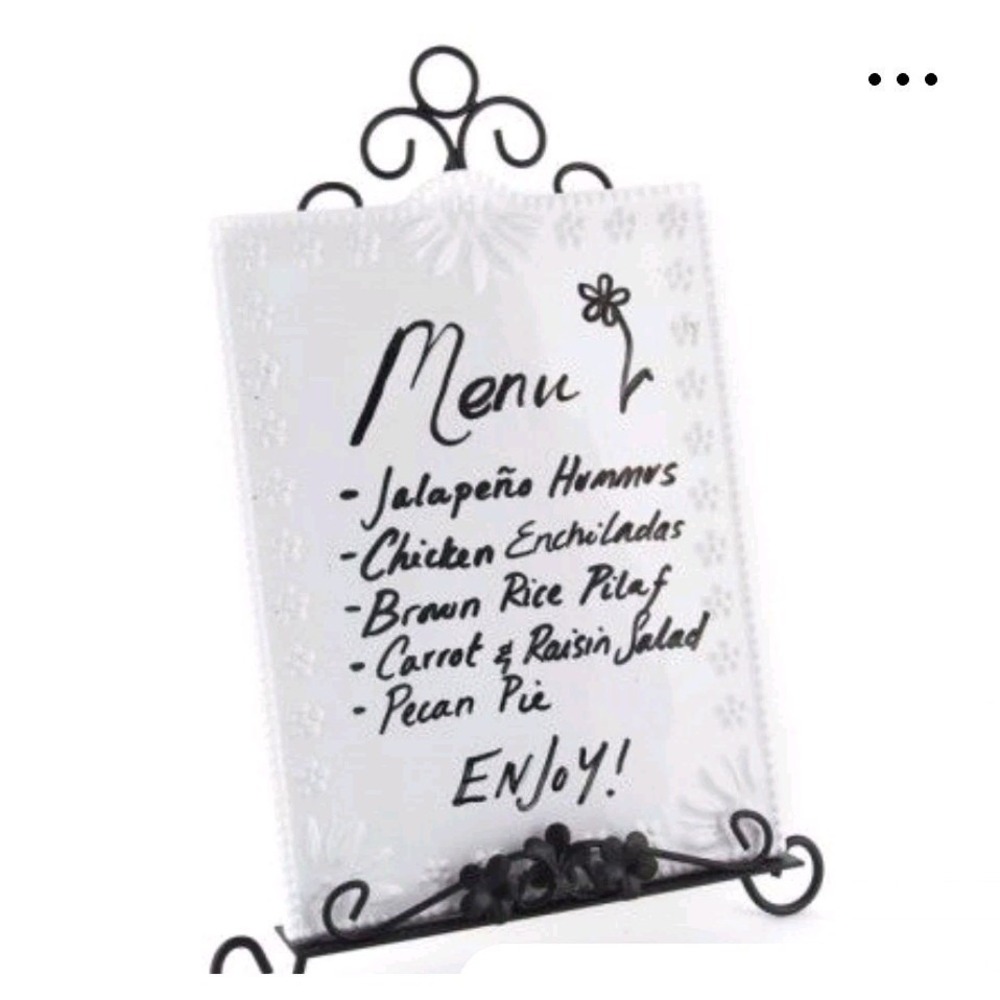 Temptations 12X10" Cookbook Stand with Ceramic Erasing Board 10x12